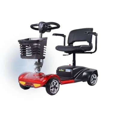 Portable Mobility Scooter, Electric Mobility Device, Airline Friendly Mobility Chair, 20 KM Removable Battery, Reflectors, Basket, Headlight, 250W Powerful Motor, Flip Up Arm Rest New