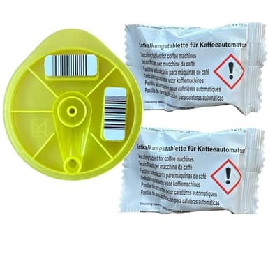 Quailitas Service T-Disc and 2 Descaling Tablets Compatible with Tassimo Bosch Coffee Machines