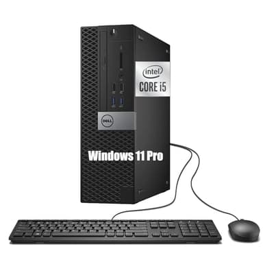 Dell Optiplex 3050 SFF Desktop Computer, Intel Core i5-7500, 16GB RAM, 512GB SSD, WiFi, Bluetooth, QWERTY Keyboard, Windows 11 Pro (Renewed)