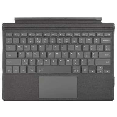 Rii Bluetooth Surface Keyboard with Touchpad, Compatible with Surface Pro 7 Plus/7/6/5/4/3, 7 Color Backlit Type Cover, UK Layout
