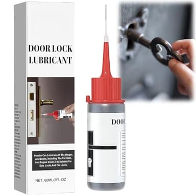 Graphite Lock Cylinder Lubricant Powder - Dry Lube for Locks, Spray Grease & Treadmill Lubricant Oil - Graphite Powder for Locks, Padlocks, and More - Prevents Rust and Corrosion, Extends Lock Life 