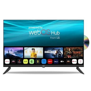 Cello C3224WSF 32 inch Smart Frameless TV and DVD Ultrafast WebOS, Freeview Play, FreeSat, Bluetooth, Netflix, Prime Video, Apple TV, BBC. UK Made