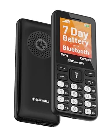 Oakcastle SIM free Unlocked Mobile Phone | 2G Pay As You Go Mobile with Dual SIM & SD Card Slots | Basic Mobile with Bluetooth, FM Radio & MP3 Playback | Cheap Phone with 7+ Day Battery Life F101