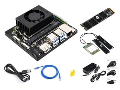 Waveshare Jetson Orin Nano AI Development Kit for Embedded and Edge Systems,with 8GB Memory Jetson Orin NANO Module,Free 128 GB NVMe Solid State Drive,Meet the Needs of Large AI Project Development