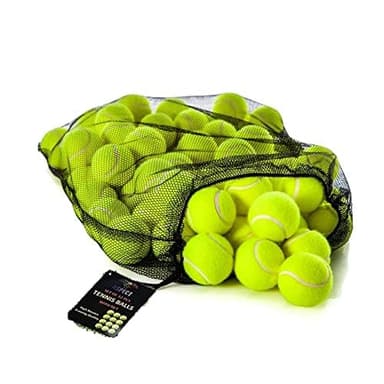 MAECENA Pack of 12 Tennis Balls for Pets Training Kids with Carry bag Tennis Balls for Dogs Kids Sports