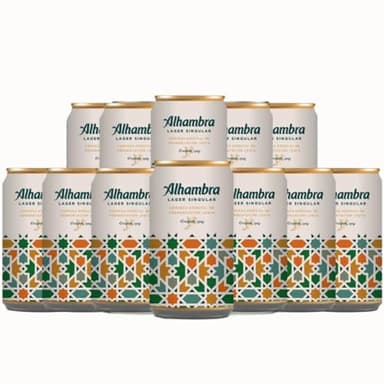 Alhambra Premium Spanish Lager 330ml Cans - 5.4% ABV (12 Pack)