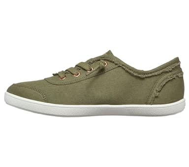 Skechers Women's Bobs B Cute Sneaker – Memory Foam, Flexible Outsole, Lightweight Vegan Shoes, Olive Leaf for Me Leaf It to Me, 7 UK