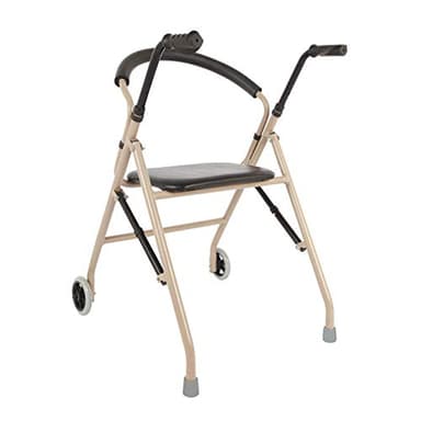 NATWEE Walker,Folding Rollator Walker with 2 Wheels,Trolley with Padded Seat,Walking Zimmer Frame Rolling Transport Chairs,Mobility Aid Crutch for Elderly Disabled It's so kind of you