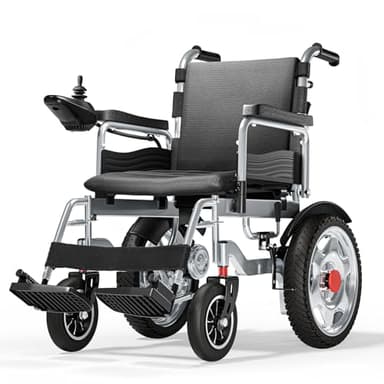 HomyKing Electric Wheelchair for Adults, 250W Power 12Ah Battery, 15.5 Miles Long Range, Lightweight Folding Mobility Scooter for Indoor Outdoor Use and Travel, Fold up Wheelchairs, Foldable Scooters