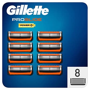 Gillette ProGlide Power for Men, 8 Blades Refills for Comfortable Shaving