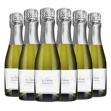 Il Caggio Prosecco DOC | Light, Crisp, Refreshing Italian Prosecco 6 x 20cl | 11% ABV