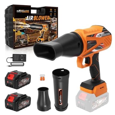 maXpeedingrods Leaf Blower Cordless, 21V Battery Leaf Blower with Charger, 550CFM Lightweight Car Dryer Air Blower for Garden Lawn Garage Patio Deck Driveway Cleaning, Snow Dust Leaves Debris Removal