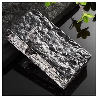 Sxlawesom Clear Glass Brick solid glass brick 1 piece, light transmission & allowing privacy, House Decoration, can be used in home, office, DIY project (Color : Clear, Size : 20x10x5cm)
