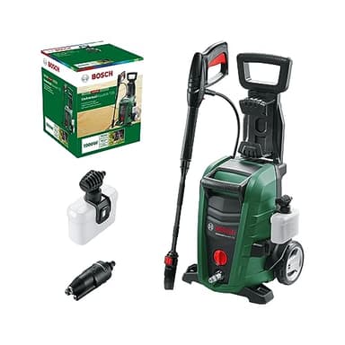 Bosch High Pressure Washer UniversalAquatak 135 (1900 W, 135 Bar Pressure, 450 l/h Flow Rate, with 3-in-1 Nozzle, Detergent Nozzle, and Carrying Handle in Carton Packaging)