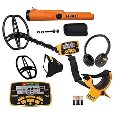 Garrett ACE 400 Metal Detector with DD Waterproof Search Coil and Pro-Pointer AT