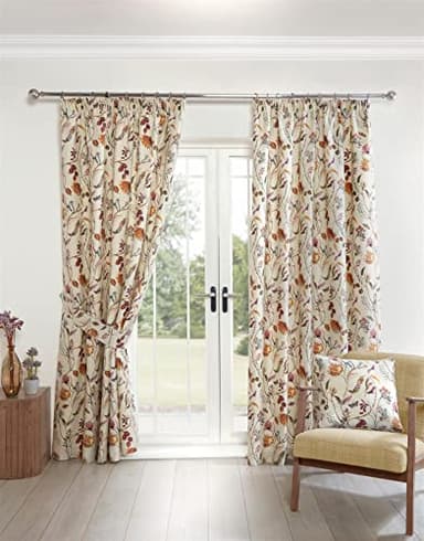 Sundour Grove Floral Pencil Pleat Curtains Multi 66x54