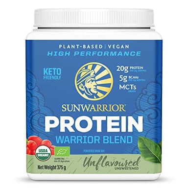 Sunwarrior Organic Plant Based Blend Natural Protein Powder, 375 g