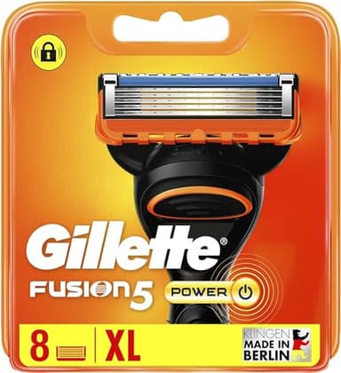 Gillette Fusion Power Men's Razor Blades, 8 each