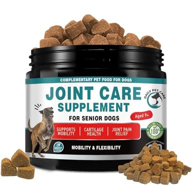 Joint Supplment for Dogs | Dog Joint Supplements for senior dogs to Reduce Stiffness, Improve Mobility with Hemp Seed Oil, Turmeric, Glucosamine, Chondroitin, Green Lipped Mussel For Dogs