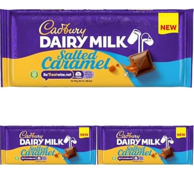 Cadbury Dairy Milk Salted Caramel Chocolate, 120g (Pack of 3)