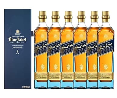 Johnnie Walker Blue Label Blended Scotch Whisky 70cl with Gift Box - Case of 6