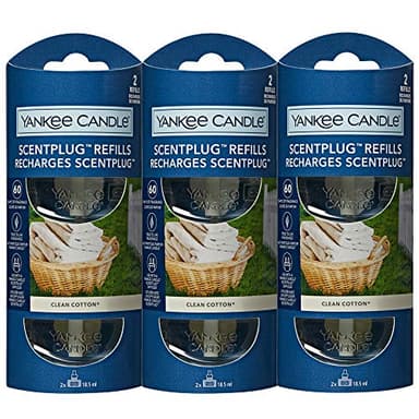 Yankee Candle - 3x Clean Cotton Electric Plug-In Refill Twin Pack (6 Refills In Total)